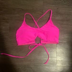 Hot pink bikini top